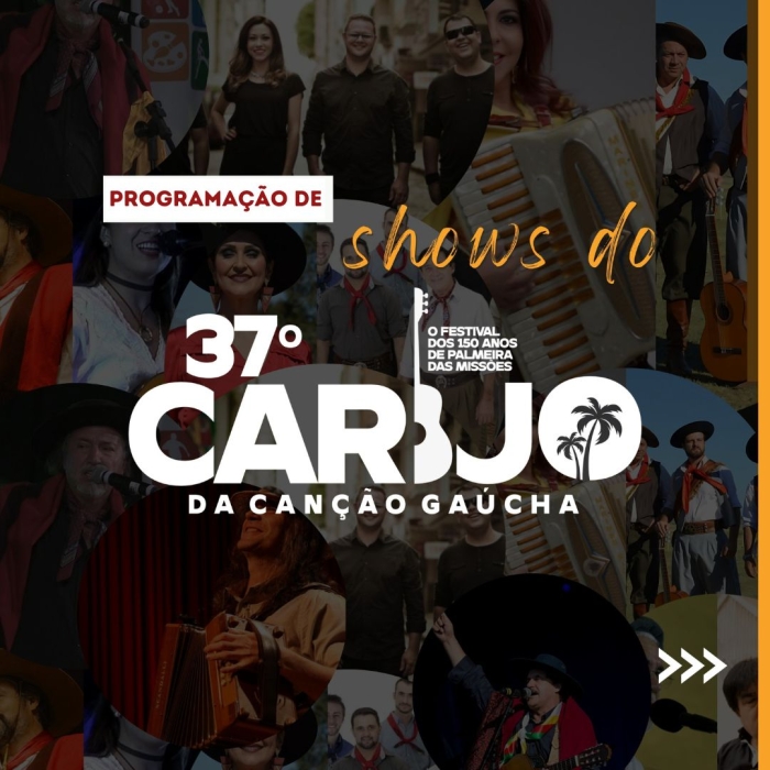 Divulgados os shows do 37º Carijo da Canção Gaúcha 