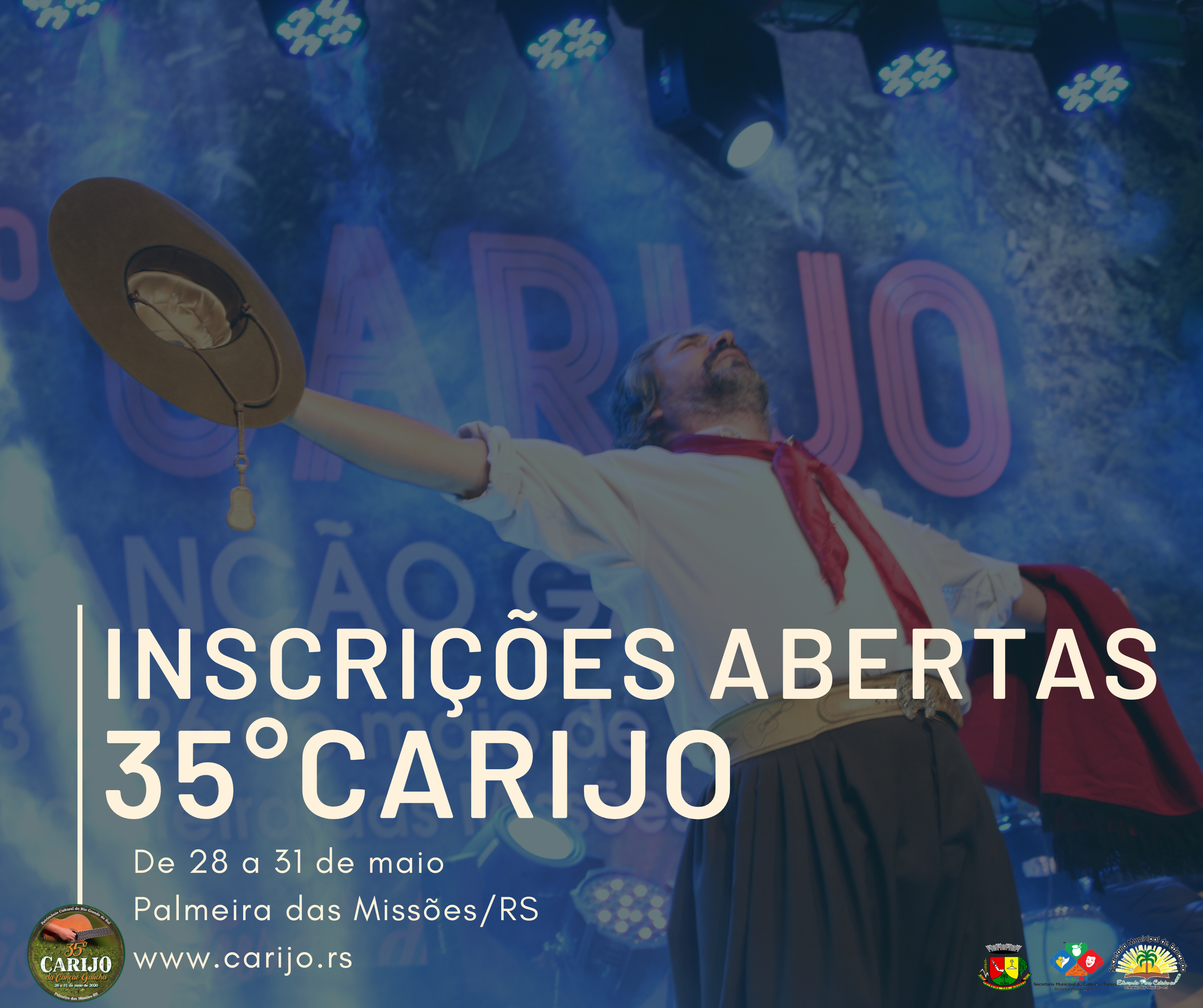 Abertas as Inscrições das Músicas do 35º Carijo da Canção Gaúcha