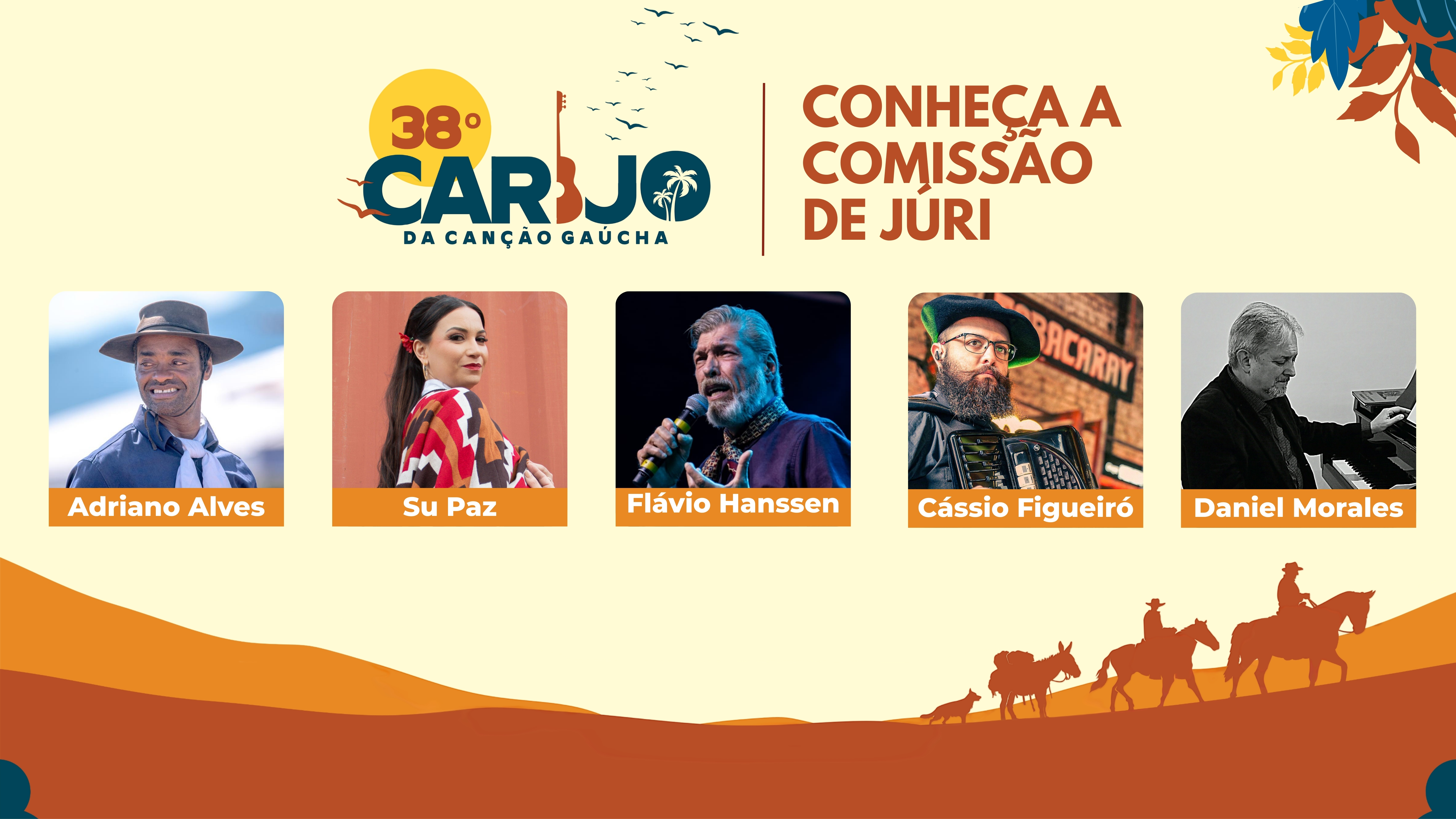 Conheça os jurados do 38ª Carijo da Canção Gaúcha